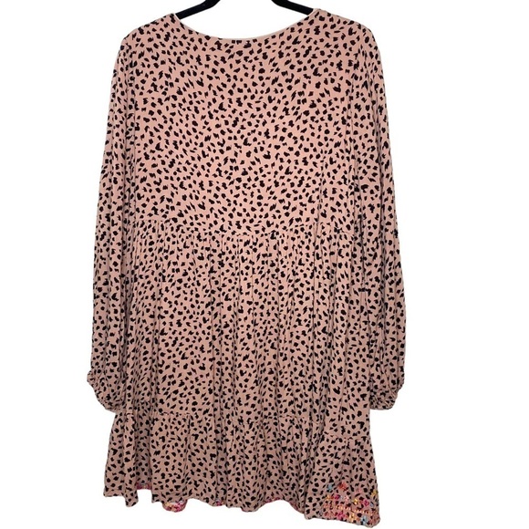 Savanna Jane Mocha Leopard Long-Sleeve Dress - Picture 7 of 14